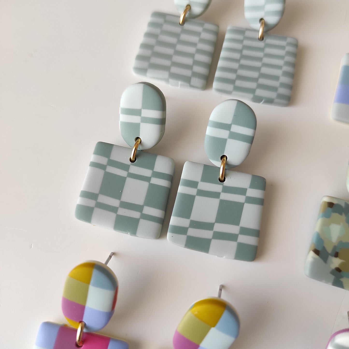 Rita geométrico azul/gris