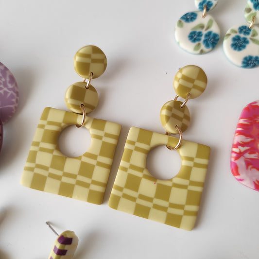 Clotilde geométrico amarillo