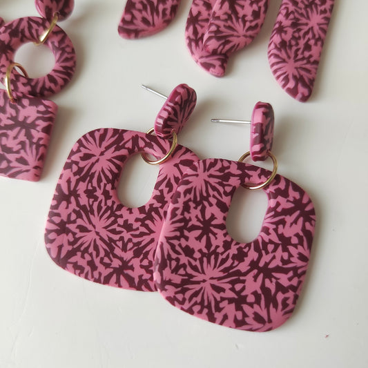 Amelia granate y rosa