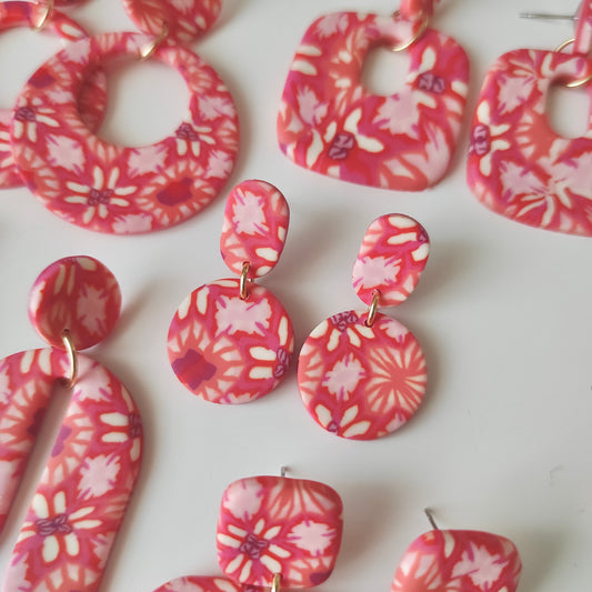 Lolita flores rojas, rosas y naranjas