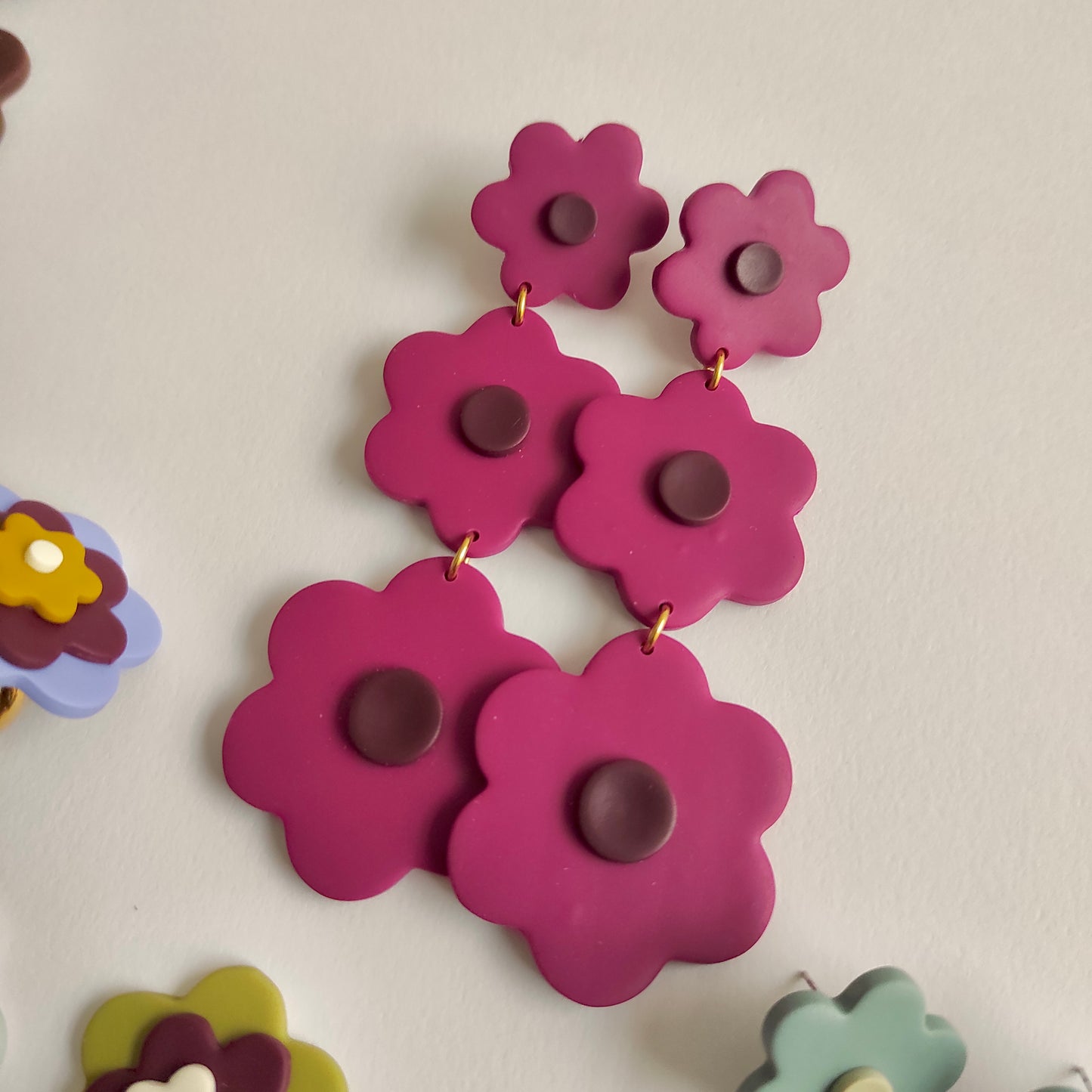 Pendientes Atrevetetete fucsia