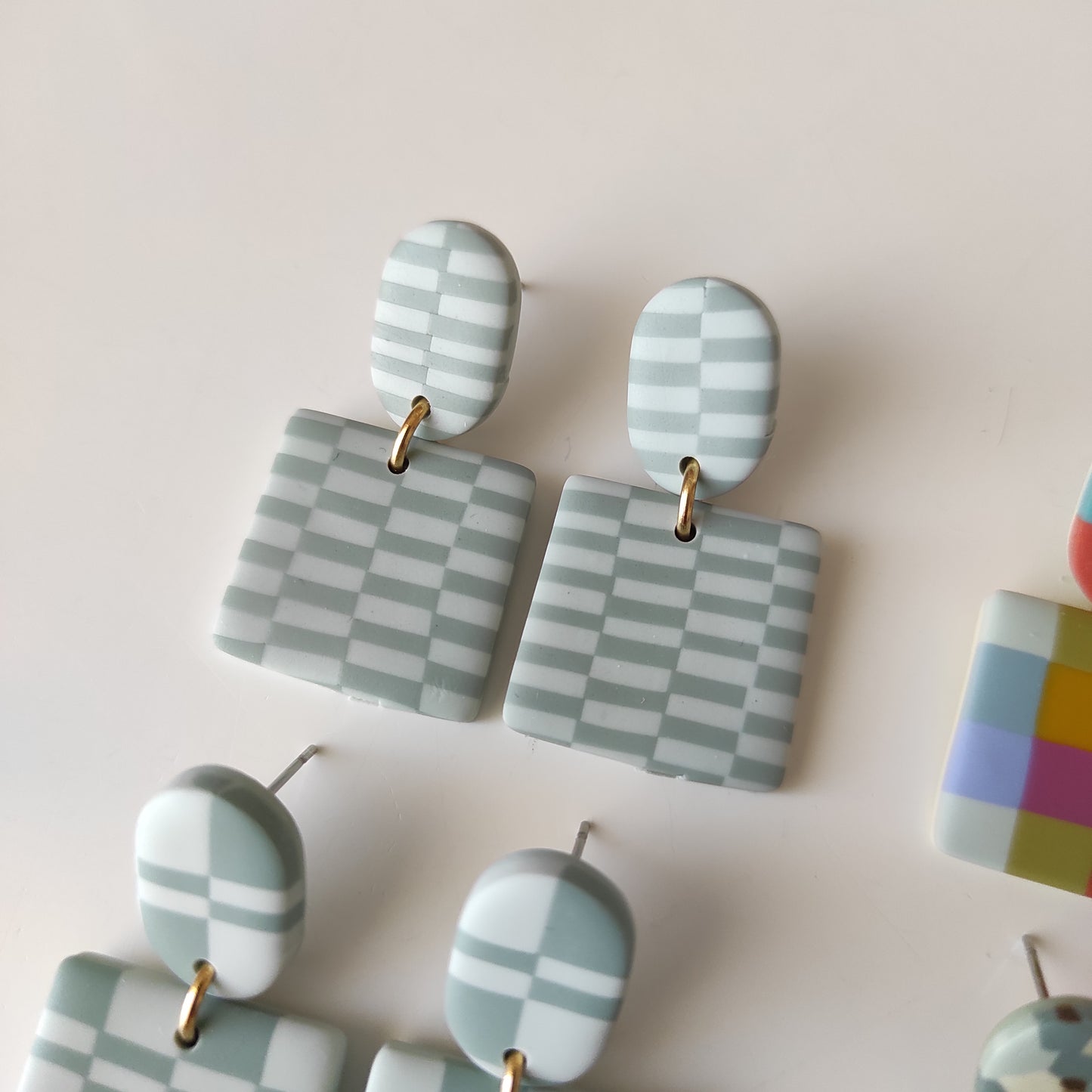 Rita geométrico azul/gris