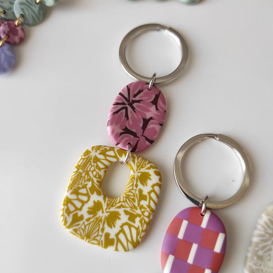 Llavero Olivia mostaza