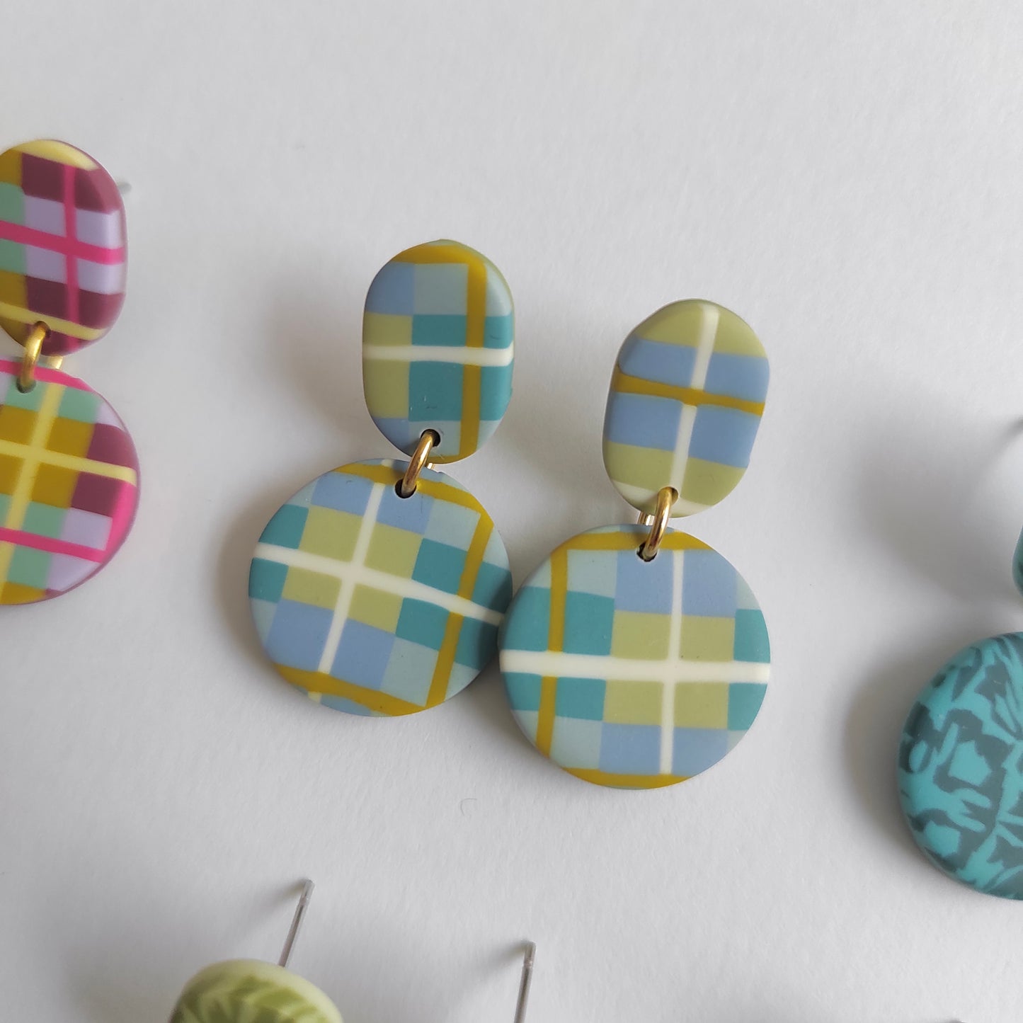 Lolita tartán verde y azul