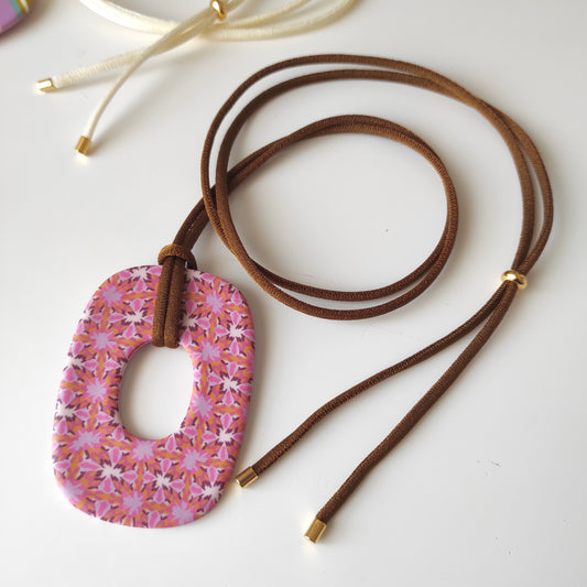 Colgante Anna chispas rosa