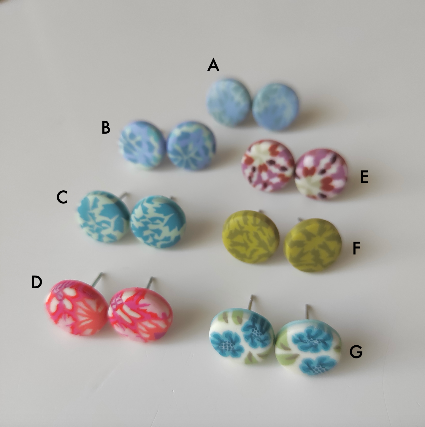 Pendientes botón mini