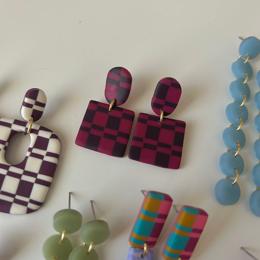 Rita geométrico granate