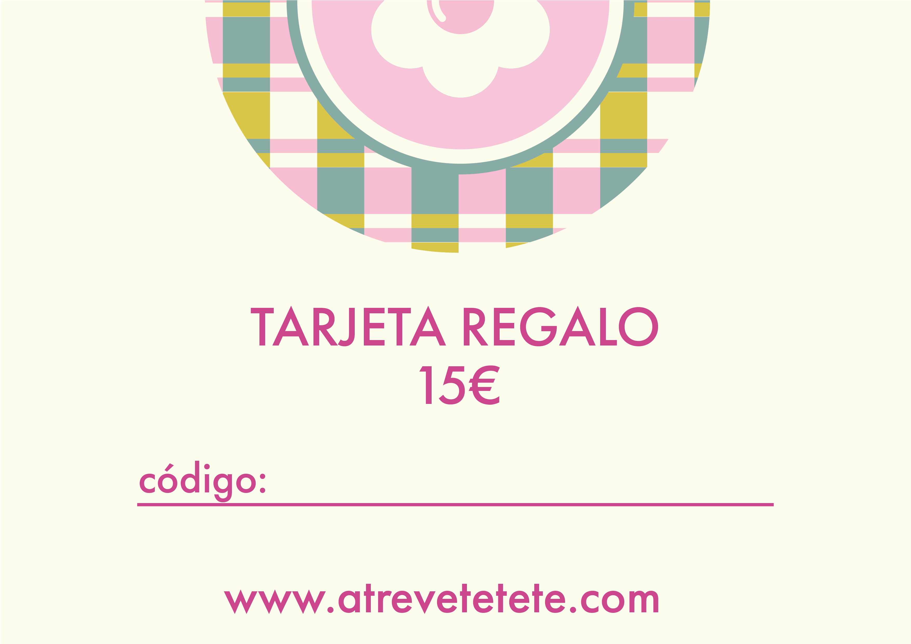 Tarjeta de regalo de 15€