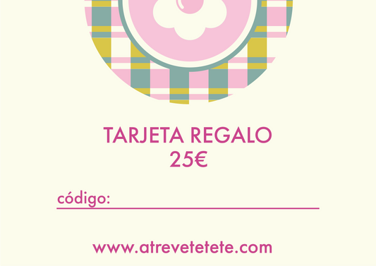 Tarjeta de regalo de 25€