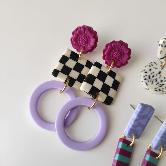 Burgundy and purple Frida